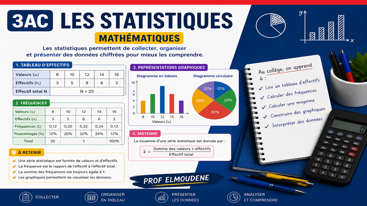 Les statistiques 3ac pro